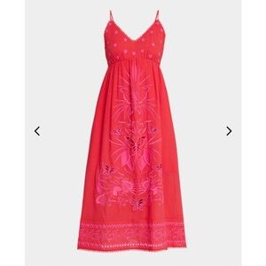 Johnny Was Cleo Eyelet Embroidered Empire Midi Dress